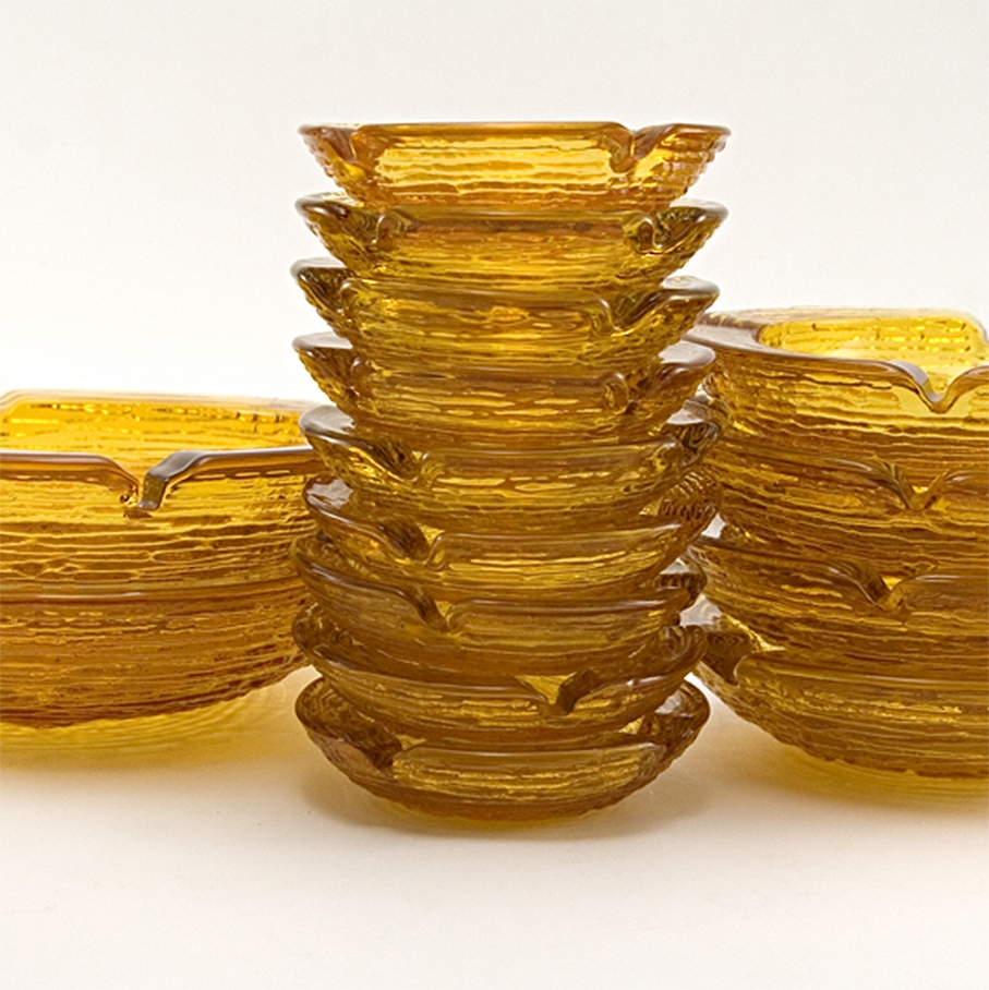 Retro Soreno Glass Ashtrays Small Size Big Ashtray