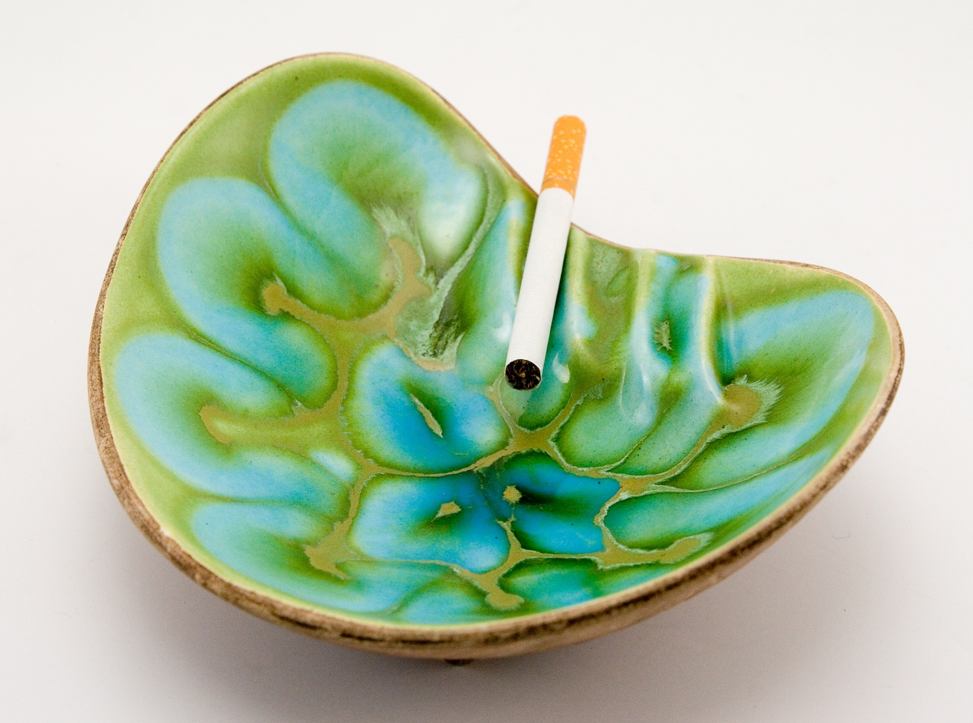 Vintage Tiki Decor Party Ashtray Made in USA Big Ashtray