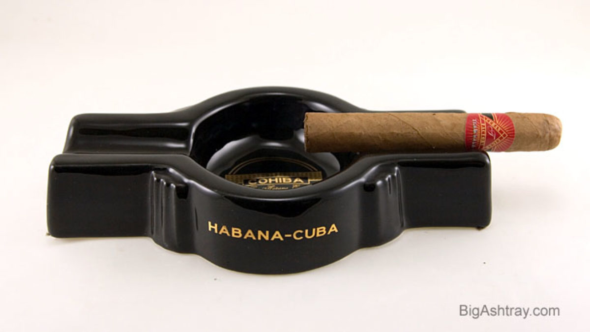 Cohiba La Habana Cuba Dual Cigar Ashtray Big Ashtray