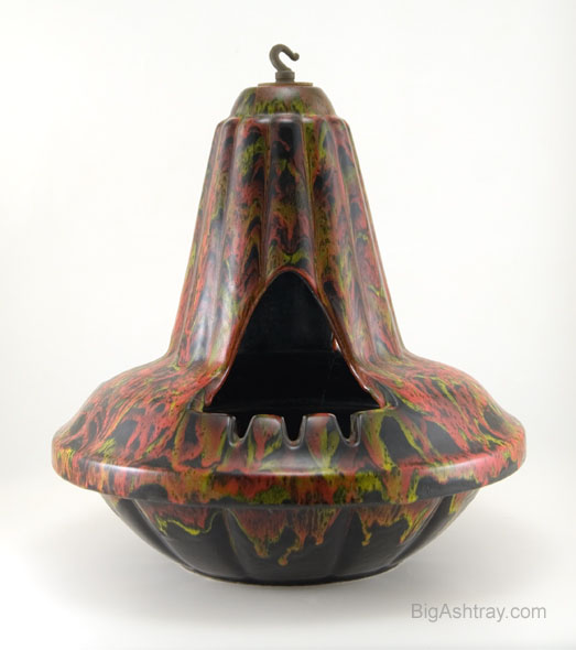 Hippie Era Studio Pottery Big Hanging Ashtray Big Ashtray