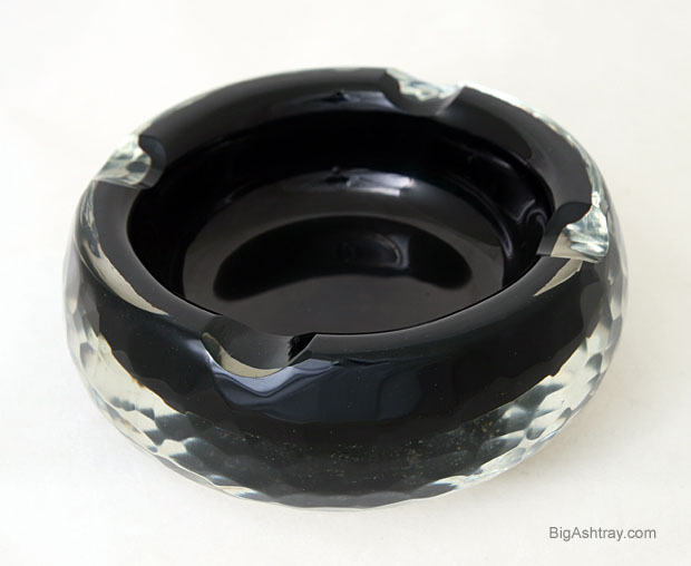 Rare Battuto Glass Art Deco Ashtray Big Ashtray
