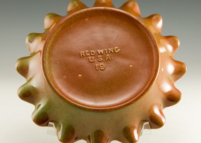 Red Wing Pottery Vintage Art Ashtray Big Ashtray