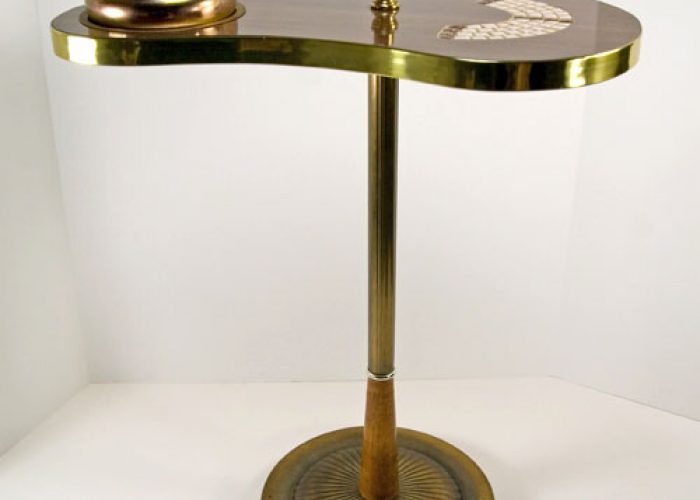 Vintage Chair Side Kidney Bean Standing Ashtray Table Big Ashtray