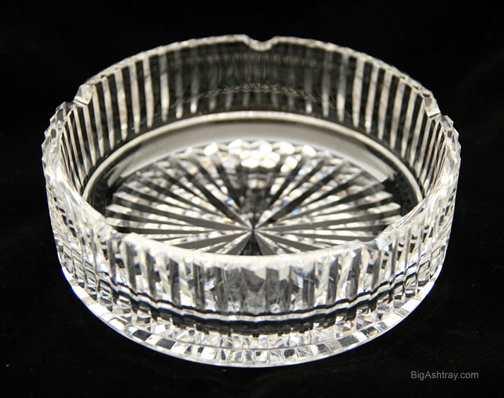 Waterford Cigar Ashtray Vintage Cut Irish Crystal Big Ashtray